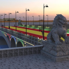 现代桥3D模型下载